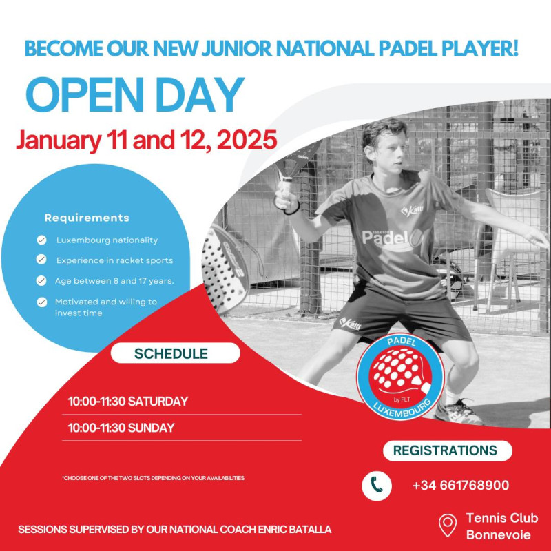 Open Day Padel - Junior players