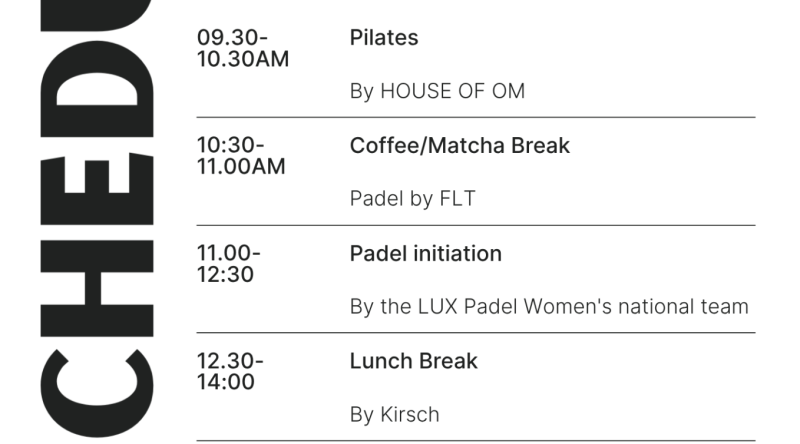 Black and White Minimalist Modern Schedule Event Instagram Post (Flyer (A4))